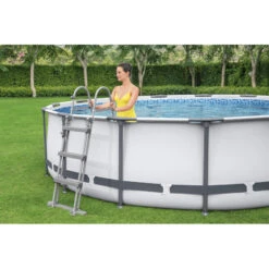 Piscine Tubulaire Ronde Bestway Steel Pro Max 4,27 X ↕1,22m -Promos Maison Piscine Boutique piscine tubulaire bestway power steel 427 x 122m 3