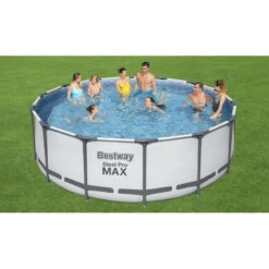 Piscine Tubulaire Ronde Bestway Steel Pro Max 4,27 X ↕1,22m -Promos Maison Piscine Boutique piscine tubulaire bestway power steel 427 x 122m 4