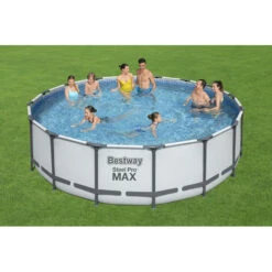 Piscine Tubulaire Ronde Bestway Steel Pro Max 4,88 X ↕1,22m -Promos Maison Piscine Boutique piscine tubulaire bestway power steel 488 x 122m 2