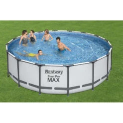 Piscine Tubulaire Ronde Bestway Steel Pro Max 4,88 X ↕1,22m -Promos Maison Piscine Boutique piscine tubulaire bestway power steel 488 x 122m 3