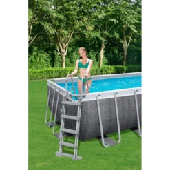 Piscine Tubulaire Rectangulaire Bestway Power Steel 5,49x 2,74x ↕1,22m Aspect Rotin Gris 8 Piscine Tubulaire Rectangulaire Bestway Power Steel 5,49x 2,74x ↕1,22m Aspect Rotin Gris -Promos Maison Piscine Boutique piscine tubulaire bestway power steel 549x 274x 122m 5