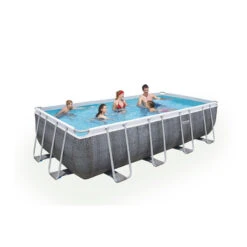 Piscine Tubulaire Rectangulaire Bestway Power Steel 5,49x 2,74x ↕1,22m Aspect Rotin Gris 9 Piscine Tubulaire Rectangulaire Bestway Power Steel 5,49x 2,74x ↕1,22m Aspect Rotin Gris -Promos Maison Piscine Boutique piscine tubulaire bestway power steel 549x 274x 122m 6