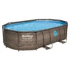 Piscine Tubulaire Ovale Bestway Power Steel Vista Series 4,88x 3,05x ↕1,07m Aspect Rotin Marron 1 Piscine Tubulaire Ovale Bestway Power Steel Vista Series 4,88x 3,05x ↕1,07m Aspect Rotin Marron -Promos Maison Piscine Boutique piscine tubulaire bestway power steel vista series 488x 305x 107m