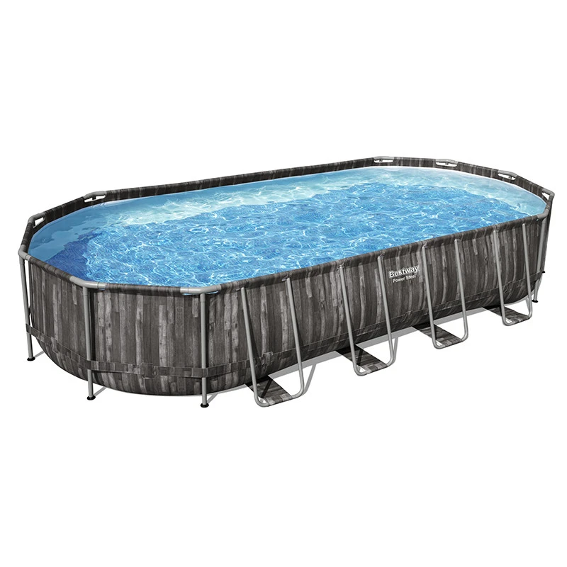 Piscine Tubulaire Ovale Bestway Power Steel 7,32 X 3,66 X 1,22m Aspect Bois Rustique 3 Piscine Tubulaire Ovale Bestway Power Steel 7,32 X 3,66 X 1,22m Aspect Bois Rustique